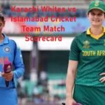 Karachi Whites vs Islamabad Cricket Team Match Scorecard