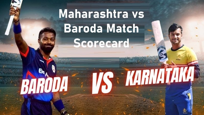 Maharashtra vs Baroda Match Scorecard