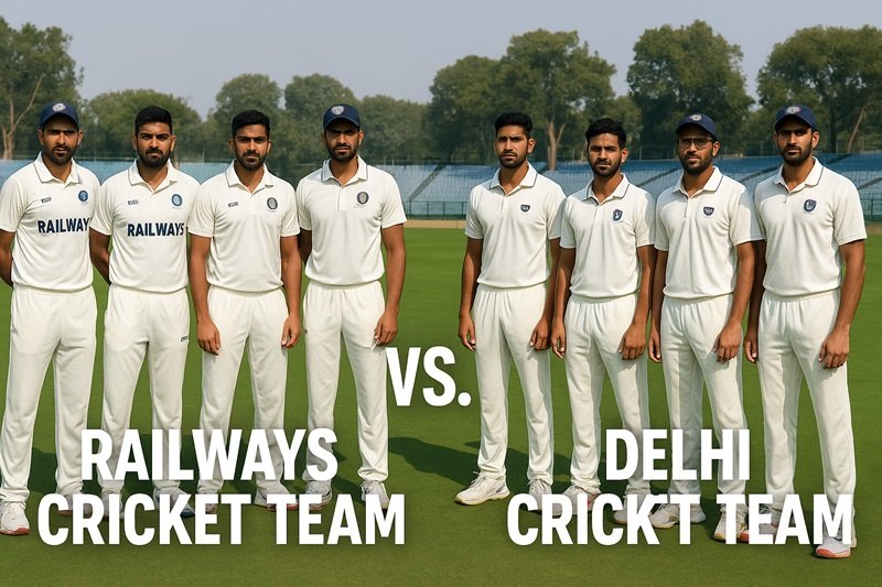 Where to Watch Railways Cricket Team vs Delhi Cricket Team